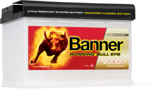 Banner Running Bull EFB Star-Stop 70Ач обратная полярность 57000