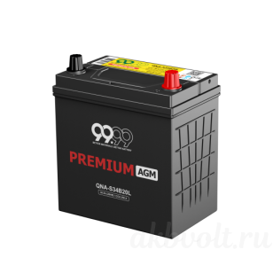 9999 PREMUIM AGM 36�� 350� �������� ���������� QNA-S34B20L