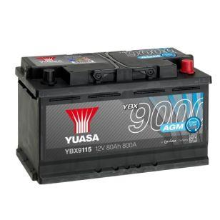 Yuasa AGM Start-Stop 80Ач обратная полярность YBX9115