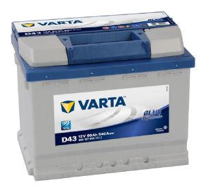 Varta Blue D43 60Ач прямая полярность 560127