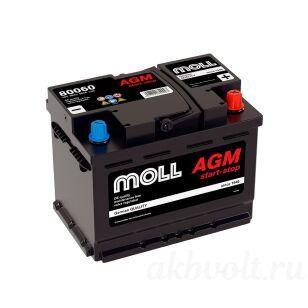 Moll AGM 60Ач обратная полярность