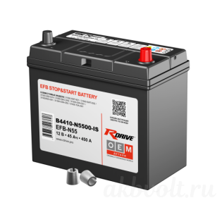 RDrive OEM EFB 45Ач 450A обратная полярность B4410-N5500-IS