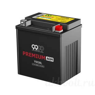 9999 PREMIUM AGM 30�� 385A �������� ���������� YIX30L