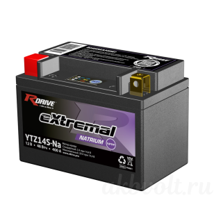 RDrive eXtremal Natrium 4Ач 400A обратная полярность YTZ14S-Na