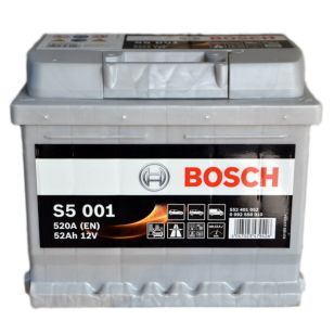 Bosch 52Ач обратная полярность S5 001