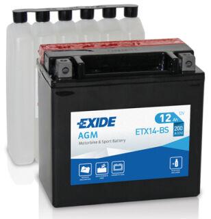 Exide 12   ETX14-BS