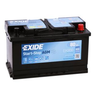 Exide AGM Start-Stop 80   EK800