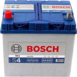 Bosch 60Ач прямая полярность S4 025