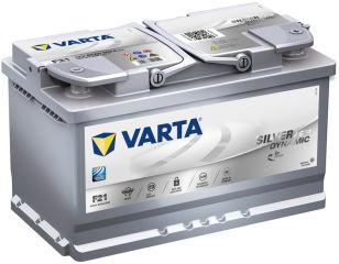 Varta Silver AGM F21 80Ач обратная полярность 580901