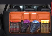 Органайзер в багажник на заднюю спинку с карманами оранжевый