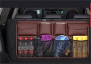 Органайзер в багажник на заднюю спинку с карманами коричневый