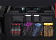 Органайзер в багажник на заднюю спинку с карманами черный