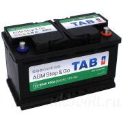 Tab AGM 80Ач 800А обратная полярность 0008297