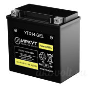 ИРКУТ AGM 12.6Ач прямая полярность YTX14-GEL
