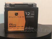 для мототехники RUNNER 12Ач 240А RTX12-BS