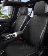 Накидка Premium из замши полный комплект черный