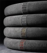 Оплетка руля Premium замша+кожзам черный