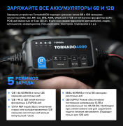 Зарядное интеллектуальное компактное устройство Tornado4000