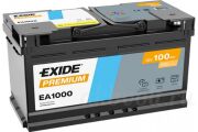 Exide Premium 100Ач обратная полярность EA1000