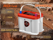 RDrive OFFROAD SPIRAL AGM 45Ач 750А обратная полярность EUS-045075LB2