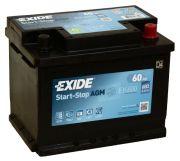 Exide AGM 60Ач обратная полярность EK600