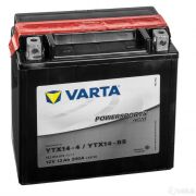 Varta МОТО AGM 12Ач прямая полярность YTX14-BS (512014)