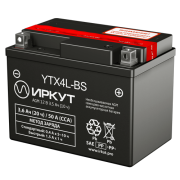ИРКУТ AGM 3.6Ач обратная полярность YTX4L-BS
