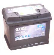 Exide Premium 60Ач прямая полярность EA601