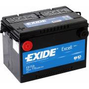Exide Excell 75Ач прямая полярность EB758