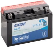 Exide 8Ач прямая полярность ET9B-BS