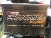 RDrive PHANTOM DIESEL 60Ач обратная полярность EUD-060053LB2
