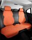 Накидка Premium для BMW из замши полный комплект оранжевый
