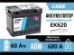 Аккумулятор Exide AGM 62Ач обратная полярность EK620