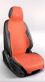 Накидка на сиденья автомобиля из замши (2шт) оранжевый
