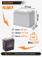 Аккумулятор Delkor 40Ач прямая полярность Del42B19R