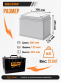 Аккумулятор Delkor 105Ач обратная полярность 125D31L